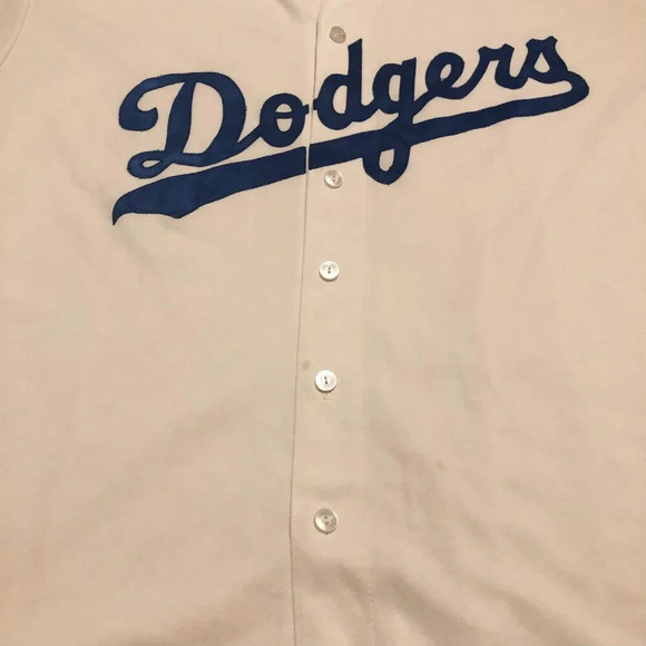 Vintage Los Angeles Dodgers Majestic Team Blank Jersey Mens 2X Made in USA MLB - Picture 5 of 16